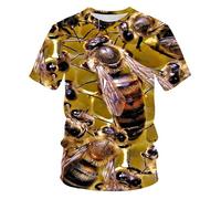CHSLO Hombre 3D Estampado Camiseta Fotografía De Verano Paisaje Al Aire Libre Perro De Caza Motocicleta Camiseta Unisex con Impresión Digital 3D Cuello Redondo Manga Corta Suelta Elástica Media Mang