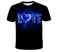 CHSLO Hombre 3D Estampado Camiseta Verano Inyección De Tinta Colorida De Humo Camiseta con Estampado Digital 3D Unisex, Cuello Redondo, Manga Corta, Holgada, Elástica, Transpirable, Deportiva, De Gr