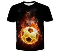 CHSLO Hombre 3D Estampado Camiseta Verano Inyección De Tinta Colorida De Humo Camiseta con Estampado Digital 3D Unisex, Cuello Redondo, Manga Corta, Holgada, Elástica, Transpirable, Deportiva, De Gr