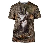 CHSLO Hombre 3D Estampado Camiseta Verano Pájaro Jabalí Selva Animal Unisex Impresión Digital 3D Camiseta Cuello Redondo Manga Corta Suelta Fitness Estiramiento Transpirable Deportes Top De Gran Tam