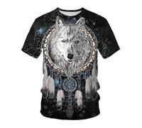 CHSLO Hombre 3D Estampado Camiseta Verano Tigre León Animal Unisex 3D Camiseta Impresa Digital Cuello Redondo Manga Corta Suelta Transpirable Estiramiento Media Manga Deportes Top De Gran Tamaño