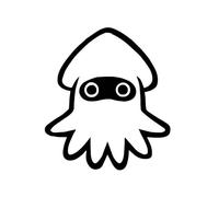 CHSLO Lindo calamar Calcomanías de dibujos animados Pegatinas de automóviles Automóviles Motocicletas Accesorios exteriores Calcomanías de vinilo