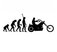 CHSLO Pegatina de coche Jinete evolutivo humano Automóviles Motocicletas Accesorios exteriores Calcomanía de PVC