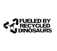 CHSLO Pegatinas para Coches Estilo de automóvil de 15 cm * 5 cm impulsado por dinosaurios reciclados Lindas pegatinas de ventana de moda de dibujos animados