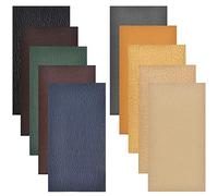 Chstarina 10 Piezas ReparacióN De Cuero Parches,Autoadhesivo Kit De Parche De Cuero Remiendo Set Parches Para Sofa Polipiel para Asiento de Coche,Muebles, Chaqueta, Sofá, Mochila, Rasgaduras,Manchas