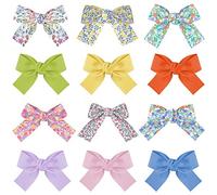 Chstarina 12 Piezas Horquillas Pelo Niña pinza de cocodrilo Lazos para el pelo para bebés, niños, regalos