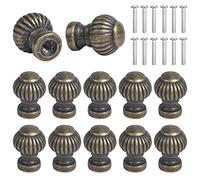Chstarina 12 Piezas Mini Pomos de Cajón Vintage - Tiradores de Muebles, Perillas de Gabinete y Manijas Con Tornillo para Cajones, Muebles y Puerta