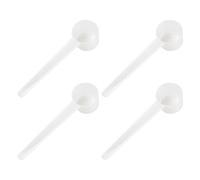 Chstarina 4 Piezas Cucharas Medidoras Plastico, Cuchara Dosificadora, 5g, Transparente, Scoop Cuchara con Escala, Cuchara Medidora Gramos, Cuchara Medidor para Proteína, Cocina, Café