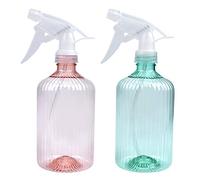 Chstarina Rayas Botella De Plástico Botella De Spray,Regadera Botella De Rociador Pulverizador Jardin Pulverizador Agua de Gatillo Regadora de Plantas Pequeña Regaderas para Flor, Jardín, Limpieza