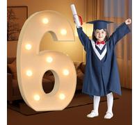 CHSUFBTY Kit de Letras de Neón Gigantes Precortadas en Tablero de Espuma, Ideal for Fiestas de Cumpleaños, Graduaciones, Bodas y Baby Showers.(6,120cm/47in)