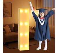 CHSUFBTY Kit de Letras de Neón Gigantes Precortadas en Tablero de Espuma, Ideal for Fiestas de Cumpleaños, Graduaciones, Bodas y Baby Showers.(I,100cm/40in)