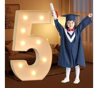 CHSUFBTY Kit de Letras de Neón Gigantes Precortadas en Tablero de Espuma, Ideal for Fiestas de Cumpleaños, Graduaciones, Bodas y Baby Showers.(5,120cm/47in)