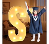 CHSUFBTY Kit de Letras de Neón Gigantes Precortadas en Tablero de Espuma, Ideal for Fiestas de Cumpleaños, Graduaciones, Bodas y Baby Showers.(S,70cm/28in)