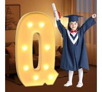 CHSUFBTY Kit de Letras de Neón Gigantes Precortadas en Tablero de Espuma, Ideal for Fiestas de Cumpleaños, Graduaciones, Bodas y Baby Showers.(Q,100cm/40in)