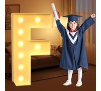 CHSUFBTY Kit de Letras de Neón Gigantes Precortadas en Tablero de Espuma, Ideal for Fiestas de Cumpleaños, Graduaciones, Bodas y Baby Showers.(F,70cm/28in)