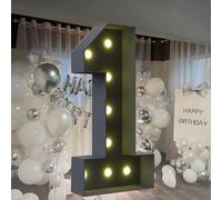 CHSUFBTY Letras Grandes Iluminadas, Letras de Neón for Decoraciones, Adecuadas for Cumpleaños, Graduaciones, Aniversarios de Bodas y Decoraciones de Fiestas.(1,70cm/28in)