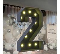 CHSUFBTY Letras Grandes Iluminadas, Letras de Neón for Decoraciones, Adecuadas for Cumpleaños, Graduaciones, Aniversarios de Bodas y Decoraciones de Fiestas.(2,120cm/47in)