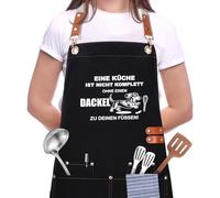 Chsukozic Delantal de cocina para hombre y mujer, diseño de perro salchicha