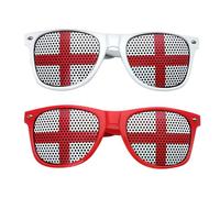 CHSZSH 2 Uds Gafas De Sol Con Pegatina De Inglaterra, Accesorios De Fútbol Para Niños, Gafas Y Accesorios Para Niñas, Accesorios De Fútbol, Gafas De Sol Para Niños