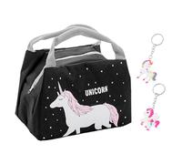 CHSZSH Bolsa De Unicornio De 1 Pieza, Amuletos De Unicornio De 2 Piezas, Bolsa De Almuerzo Escolar Para Niñas, Bolsa De Picnic, Bolsa De Almuerzo Para Niños, Bolsa Térmica