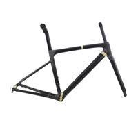 CHTKAGV Cuadro de Bicicleta Carretera Fibra Carbono Completo, Horquilla Cuadro Freno Disco Eje pasante 700C, Acabado Mate Brillante 850g(Workblank Raw,520mm)