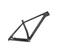 CHTKAGV Freno de Disco rígido XC, Cuadro Bicicleta montaña 29er Fibra Carbono Completo, Eje pasante 148mm(S Black Matte)