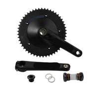 CHTKAGV Juego de bielas Pista Carbono CNC Engranaje Fijo 49T 165 mm 144 BCD