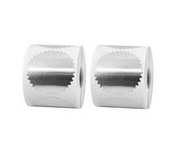 CHTME Pegatinas de 2 rollos de sello en relieve, pegatinas de certificado, pegatinas redondas en relieve, pegatinas en blanco para gofrado, pegatinas redondas para sellos en relieve