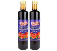 Chtoura Garden - Jarabe de granada original - Jarabe de granada para refinar y refinar salsas y salsas - Granadina en un juego de 2 botellas de cristal de 250 ml