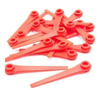 Chuancheng 100 cuchillas de plástico de 7 mm para EasyCut Li-18/23R, ComfortCut Li-18/23 R cortacésped sin cables reemplazos