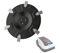 Chuancheng Discos de hoja + 6 cuchillas de repuesto para Ecovacs Goat O500 O600 RTK O800 O1200 G1-800 G1-2000 G1, disco, fácil instalación, corte eficiente