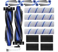 Chuancheng Kit de 18 accesorios para ECOVACS DEEBOT X12S/X12 OMNICYCLONE | Pieza de repuesto con 2 cepillos de rodillo, 4 trapeadores de rodillo, 6 cepillos laterales, 4 filtros HEPA, 2 herramientas