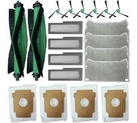 Chuancheng Kit de 20 piezas de repuesto para aspiradora iRobot Roomba Mini/Mini barredora delgada, 2 cepillos de rodillo, 6 cepillos laterales, 4 filtros, 4 trapos, 4 bolsas de polvo