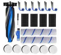 Chuancheng Kit de 21 accesorios para ECOVACS DEEBOT X12S/X12 OMNICYCLONE | Pieza de repuesto con 1 cepillo de rodillo, 2 trapeadores de rodillo, 6 cepillos laterales, 4 filtros HEPA