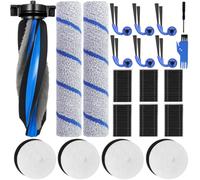 Chuancheng Kit de 21 accesorios para ECOVACS DEEBOT X12S/X12 OMNICYCLONE | Pieza de repuesto con 1 cepillo de rodillo, 2 trapeadores de rodillo, 6 cepillos laterales, 6 filtros HEPA