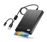 Chuanganzhuo Lector de disquetes USB tipo C (negro)