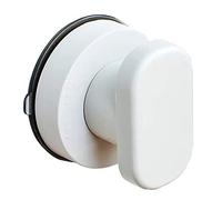 CHUANGOU 1 Piezas Mangos de Ventosa Fuerte，Puerta Bañera Manija，para Puerta Baño Inodoro Tirador Puerta Vidrio Manija y Botones Adsorbentes（Blanco）.