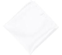 CHUANGOU 100% Seda Pañuelos Hombre Bolsillo Cuadrado Pañuelo Pañuelos de Seda Pocket Square Pañuelos Mujer Plaza de Bolsillo Boda Fiesta （Blanco）