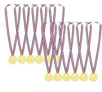 CHUANGOU, 12 medallas ganadoras de medallas de Oro, medallas de plástico para Fiestas Deportivas Infantiles, competencias, premios.