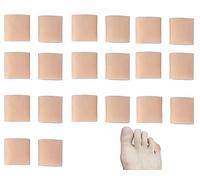 CHUANGOU 20 Piezas Protector de Dedo del pie de Gel，Protectores Dedos Pies，para ampollas, maíz, uñas de los pies, pérdida de Las uñas, Alivio del Dolor de fricción y Mucho más.（Color de Piel）