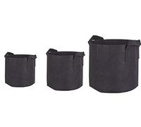 CHUANGOU 3 Piezas Bolsa de Cultivo de Plantas,Bolsa de Plantas no Tejidas Paquete de Cultivo de Plantas con Asas ，para Flores Y Verduras