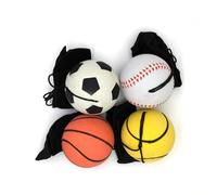 CHUANGOU 4 Piezas Pelotas Elásticas para La Muñeca Pelotas, Retorno De Muñeca Pelota Deportiva, Pelotas con Goma Elastica