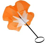 CHUANGOU 58" Paracaídas de Entrenamiento，Ejecutando paracaídas，con Correa Ajustable Bolsa，para niños, jóvenes y Adultos（Naranja）.