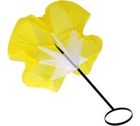 CHUANGOU 58" Paracaídas de Entrenamiento，Ejecutando paracaídas，con Correa Ajustable Bolsa，para niños, jóvenes y Adultos（Amarillo）.