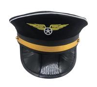CHUANGOU Capitán sombrero de piloto accesorios de ropa de piloto sombrero de piloto papel sombrero de azafata vestido sombrero de capitán de aerolínea