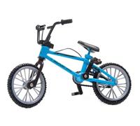 CHUANGOU Mini Finger Bike, Bicicleta Decorativa Miniatura, Modelo Azul de Metal Artesanal Decorativo, para los Amantes de la Bicicleta