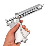 CHUANGRUN Inyector de Pistola de jeringa para Ganado, jeringa Ajustable para Animales Semi 50Ml inyector de inyección Continua de Vacuna Caballo Oveja Ganado Cerdo Veterinario