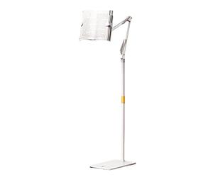 CHUANGRUN Soporte de piso para lectura de libros, soporte para libros con altura ajustable, extra grande y resistente con ruedas, mesa de libros de cocina, soporte de libro ligero y resistente
