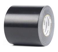 CHUANGSEED 1 rollo de cinta blindada negra 50 m x 100 mm - extra fuerte, cinta blindada negra, cinta de reparación impermeable para interior y exterior