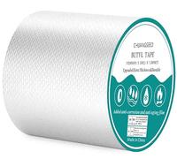 CHUANGSEED Cinta adhesiva impermeable para reparación de butilo, lámina de aluminio gruesa para sellar y fijar en el agujero del tubo del techo de la caravana (100 mm x 5 m)